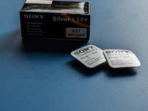 Baterie SONY 337 originala SR416SW pt casca de copiat japoneza baterii — miniatura 4