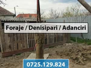 Denisipari si foraje puturi apa, curatare puturi, piloti forati