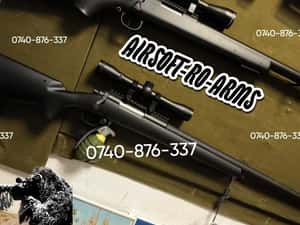 Pusca Airsoft M61 DoubleAction PutereMAXIMA 5,7JOULI + Luneta — miniatura 3