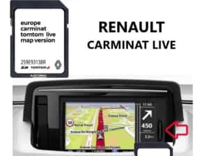 Renault card navigatie SD Card Carminat LIVE Laguna,Megane,Clio 2026 — miniatura 1