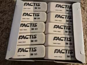 Gume FACTIS pt. sters urme grafit,  4 cutii  a cate 30 gume, Spania — miniatura 3