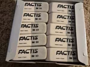 Gume FACTIS pt. sters urme grafit,  4 cutii  a cate 30 gume, Spania — miniatura 8