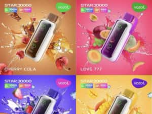 Vozol vape star puffs 20.000 trepte intensitate