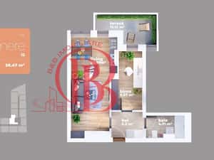 Apartament 2 camere Auchan Titan-Liviu Rebreanu