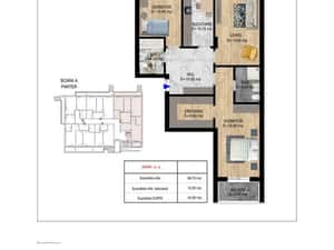Apartament 3 camere 87 mp utili cu curte | TH. PALLADY |TITAN DISTRICT — miniatura 3