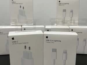 Incarcator rapid Apple 20W USB-C + Cablu Apple USB-C - Lightning (1m) — miniatura 3