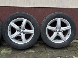 Roti jante 5x112 16 vw golf 6 7 passat b7 b8 t-roc sharan caddy touran,skoda octavia karoq,seat ateca alhambra — miniatura 2