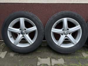 Roti jante 5x112 16 vw golf 6 7 passat b7 b8 t-roc sharan caddy touran,skoda octavia karoq,seat ateca alhambra — miniatura 3