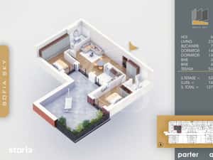 3 Camere-Terasa 53mp-7min Metrou Teclu-Direct Dezvoltator — miniatura 6