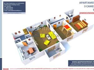 Apartament  3 camere Alexandru cel Bun , 54 metri, etaj 3 Cod:162226 — miniatura 1