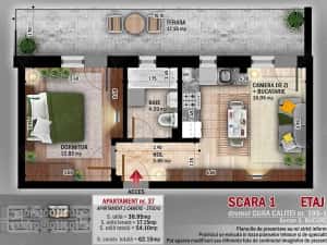 apartament 2 camere studio finalizat langa metrou si parc titan — miniatura 4
