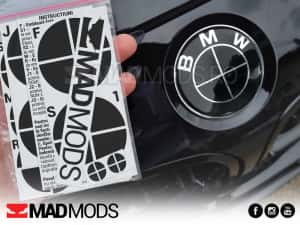 Set Stickere Embleme Negru complet BMW Seria 1 2 3 4 5 6 7 8 X i M — miniatura 5