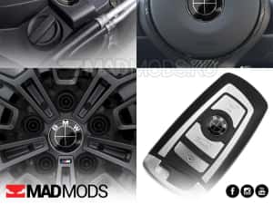 Set Stickere Embleme Negru complet BMW Seria 1 2 3 4 5 6 7 8 X i M — miniatura 6