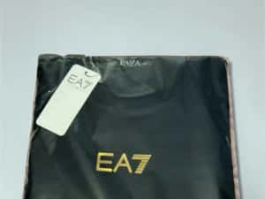 Tricou EA7 Emporio Armani negru logo auriu, XXL — miniatura 5