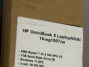 Hp Omnibook 5, 16 “ 2K display, 1TB SSD, Ryzen 5 OCAZIE, transport 0 — miniatura 4