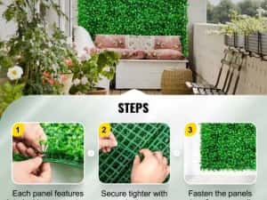 Panou Gard viu Artificial/verde/verdeata/ Perete Decorativ 60x40 cm — miniatura 4