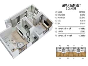 Alunului - Prelungirea Ghnecea - Ap 2 cam. cu incalzire in pardoseala