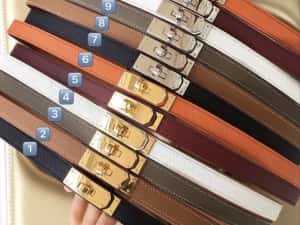 Curea hermes kelly piele naturala — miniatura 3