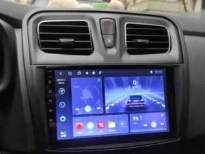 Navigație Android 15 Dacia Logan 2/Sandero 4GB RAM –CarPlay, QLED, DSP — miniatura 4