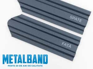 Sipca metalica vopsita mat maro ciocolatiu, caramiziu si gri de 0,45mm