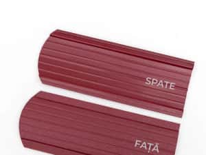 Sipca metalica vopsita mat maro ciocolatiu, caramiziu si gri de 0,45mm — miniatura 3