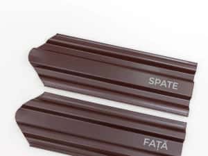 Sipca metalica vopsita mat maro ciocolatiu, caramiziu si gri de 0,45mm — miniatura 5