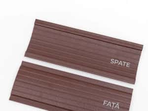 Sipca metalica vopsita mat maro ciocolatiu, caramiziu si gri de 0,45mm — miniatura 10