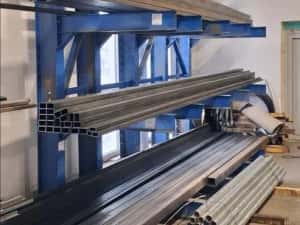 Rafturi metalice cantilever depozitare materiale lungi — miniatura 6