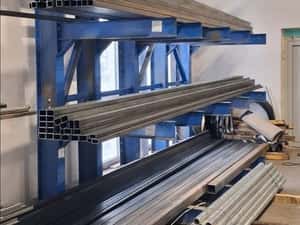 Rafturi metalice cantilever depozitare materiale lungi — miniatura 9