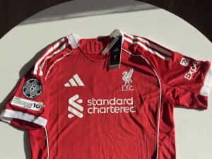 Tricou Liverpool Acasa UCL 25/26 Van Dijk Wirtz (M/L)