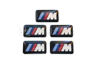 Set 5 Stickere Embleme Logo M jante BMW Seria 1 2 3 4 5 6 7 8 X i — miniatura 2