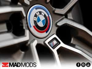 Set 5 Stickere Embleme Logo M jante BMW Seria 1 2 3 4 5 6 7 8 X i — miniatura 4