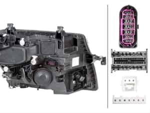 Far stanga LED H21W+LED electric Volkswagen Crafter — miniatura 2