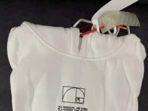 Off White White Dripping Arrow Incompiuto Hoodie — miniatura 6