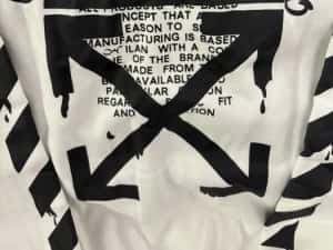 Off White White Dripping Arrow Incompiuto Hoodie — miniatura 7