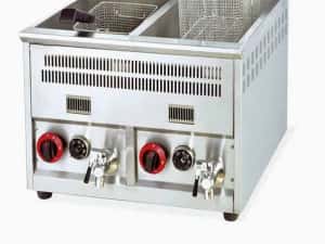 Friteuza Profesionala Dubla Gaz 18L+18L Cu Termostat Pret Outlet Transport Gratuit — miniatura 3