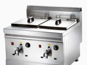 Friteuza Profesionala Dubla Gaz 18L+18L Cu Termostat Pret Outlet Transport Gratuit — miniatura 4