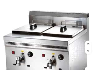 Friteuza Profesionala Dubla Gaz 18L+18L Cu Termostat Pret Outlet Transport Gratuit — miniatura 5
