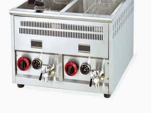 Friteuza Profesionala Dubla Gaz 18L+18L Cu Termostat Pret Outlet Transport Gratuit — miniatura 9