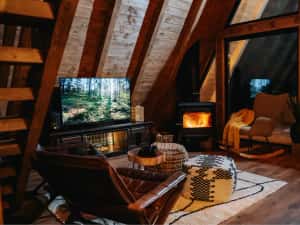 Cabana A frame de inchiriat — miniatura 4