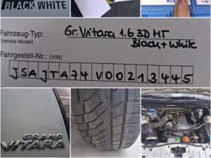 Suzuki Grand Vitara 4x4 Model Black White — miniatura 8