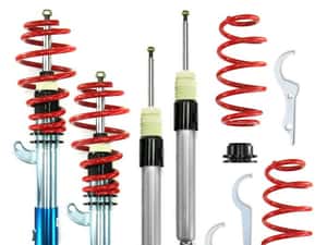 Suspensie Sport Reglabila Golf 5 6 Passat Audi A3 Seat Octavia JOM Red — miniatura 10