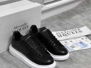 Adidasi Alexander Mcqueen full negri - piele naturala calitate top black full custom — miniatura 8