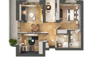Apartament cu 3 camere - Tip 3I — miniatura 2