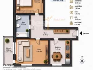 APARTAMENT 2 CAMERE DECOMANDAT — miniatura 6
