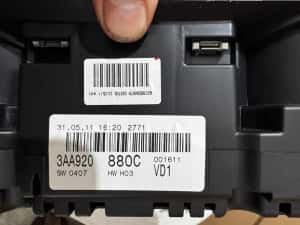 Ceasuri de bord VW PASSAT B7 CC diesel cluster color 2D volan stanga — miniatura 2