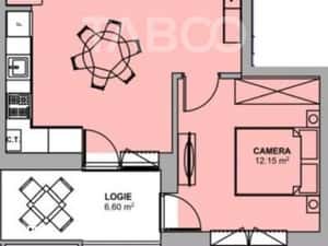 Apartament la cheie 54 mpu 2 camere balcon parcare Doamna Stanca — miniatura 5