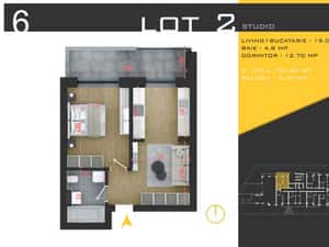Apartament 2 camere STUDIO Pallady, PROMOTIE, METROU N Teclu — miniatura 4