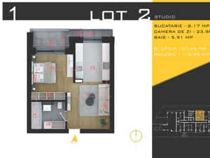 Apartament 2 camere STUDIO Pallady, PROMOTIE, METROU N Teclu — miniatura 6