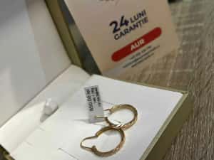 (AG42) Cercei aur 14K 1.70g b13154.2 - Garantie 2 ani!